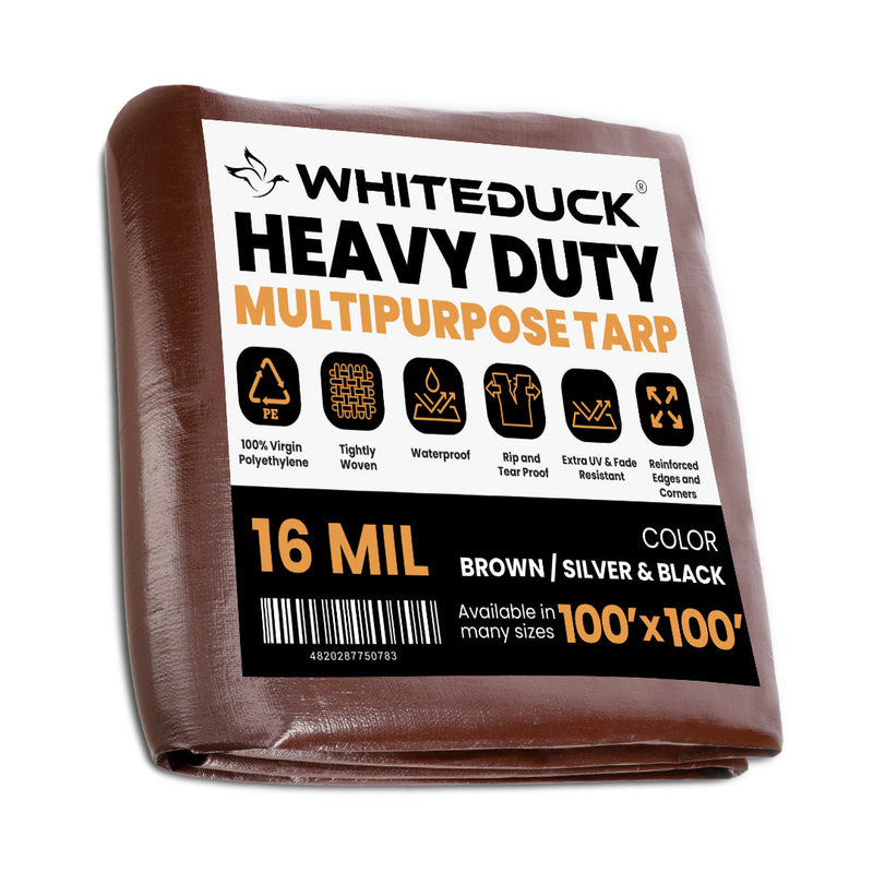 White Duck Outdoors 100' x 100' Super Heavy Duty Poly Tarp