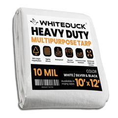 White Duck Outdoors Heavy Duty Poly Tarp 10 mil, 6 oz.