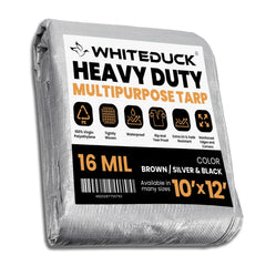 White Duck Outdoors 10’ x 12’ Super Heavy Duty Poly Tarp