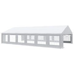 Outsunny 23' x 39' Heavy Duty Party Tent & Carport with Removable Sidewalls and Double Doors, Large Canopy Tent, Sun Shade Shelter, for Parties, Wedding, Outdoor Events, BBQ, White 84C-389V00WT
