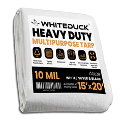 White Duck Outdoors Heavy Duty Poly Tarp 10 mil, 6 oz.
