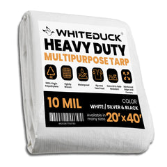 White Duck Outdoors Heavy Duty Poly Tarp 10 mil, 6 oz.