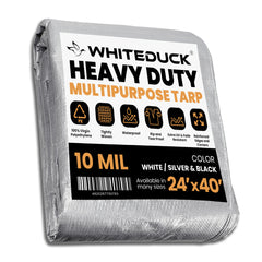 White Duck Outdoors Heavy Duty Poly Tarp 10 mil, 6 oz.