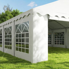 Outsunny 20' x 40' Party Tent, Outdoor Canopy Tent with Removable Sidewalls, 12 Windows for Parties, Wedding, Events, BBQ, White 84C-538V00WT