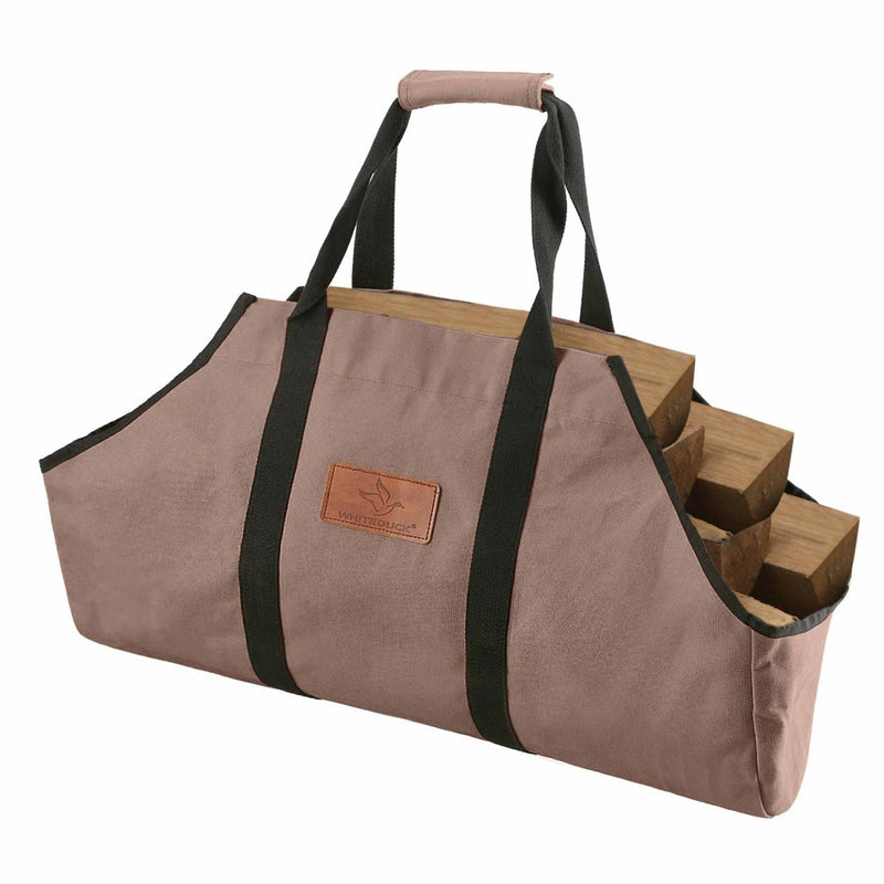 White Duck Outdoors Boat Shape Canvas Firewood Log Carriers