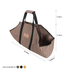 White Duck Outdoors Boat Shape Canvas Firewood Log Carriers
