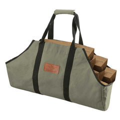 White Duck Outdoors Boat Shape Canvas Firewood Log Carriers