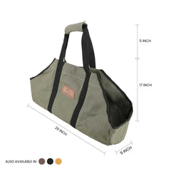 White Duck Outdoors Boat Shape Canvas Firewood Log Carriers
