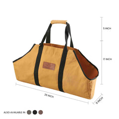 White Duck Outdoors Boat Shape Canvas Firewood Log Carriers