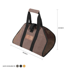 White Duck Outdoors Diamond Shape Canvas Firewood Log Carriers