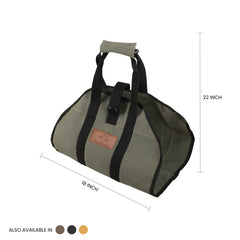 White Duck Outdoors Diamond Shape Canvas Firewood Log Carriers