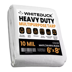White Duck Outdoors Heavy Duty Poly Tarp 10 mil, 6 oz.