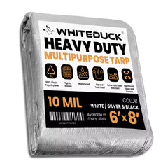 White Duck Outdoors Heavy Duty Poly Tarp 10 mil, 6 oz.