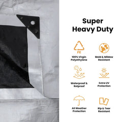 White Duck Outdoors  15' x 15' Super Heavy Duty Poly Tarp