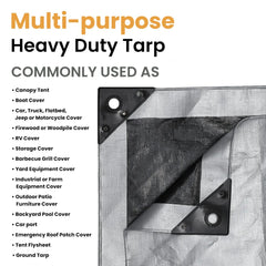 White Duck Outdoors  15' x 15' Super Heavy Duty Poly Tarp