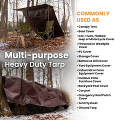 White Duck Outdoors  15' x 15' Super Heavy Duty Poly Tarp