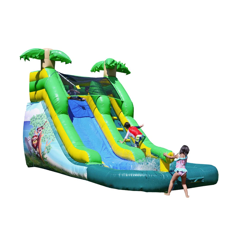 JumpOrange 12 FT Safari Commercial Grade Water Slide with Pool for Kids (with Blower) JPOG1061