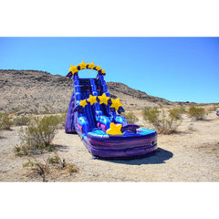 JumpOrange 19 FT Galaxy Commercial Grade Water Slide with Pool (with Blower) JPOG1220