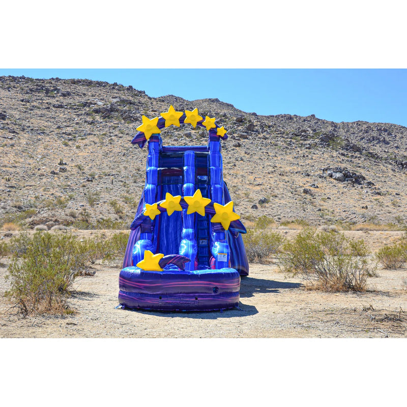 JumpOrange 19 FT Galaxy Commercial Grade Water Slide with Pool (with Blower) JPOG1220