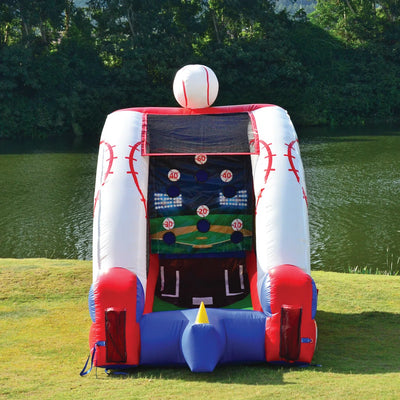 JumpOrange Baseball Target Game Inflatable for Kids and Adults (with Blower and Foam Bat) JPOG1087