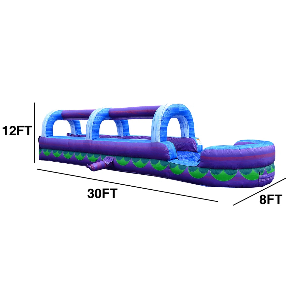 JumpOrange Mermaid Slip and Slide for Kids and Adults (with Blower) Lawn Water Slide, Summer Fun JPOG1259