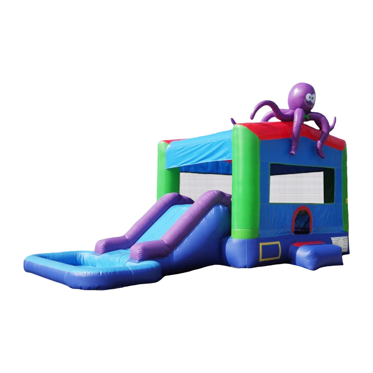 JumpOrange Octopus Commercial Grade Bounce House Water Slide with Pool for Kids (with Blower) JPOG1060