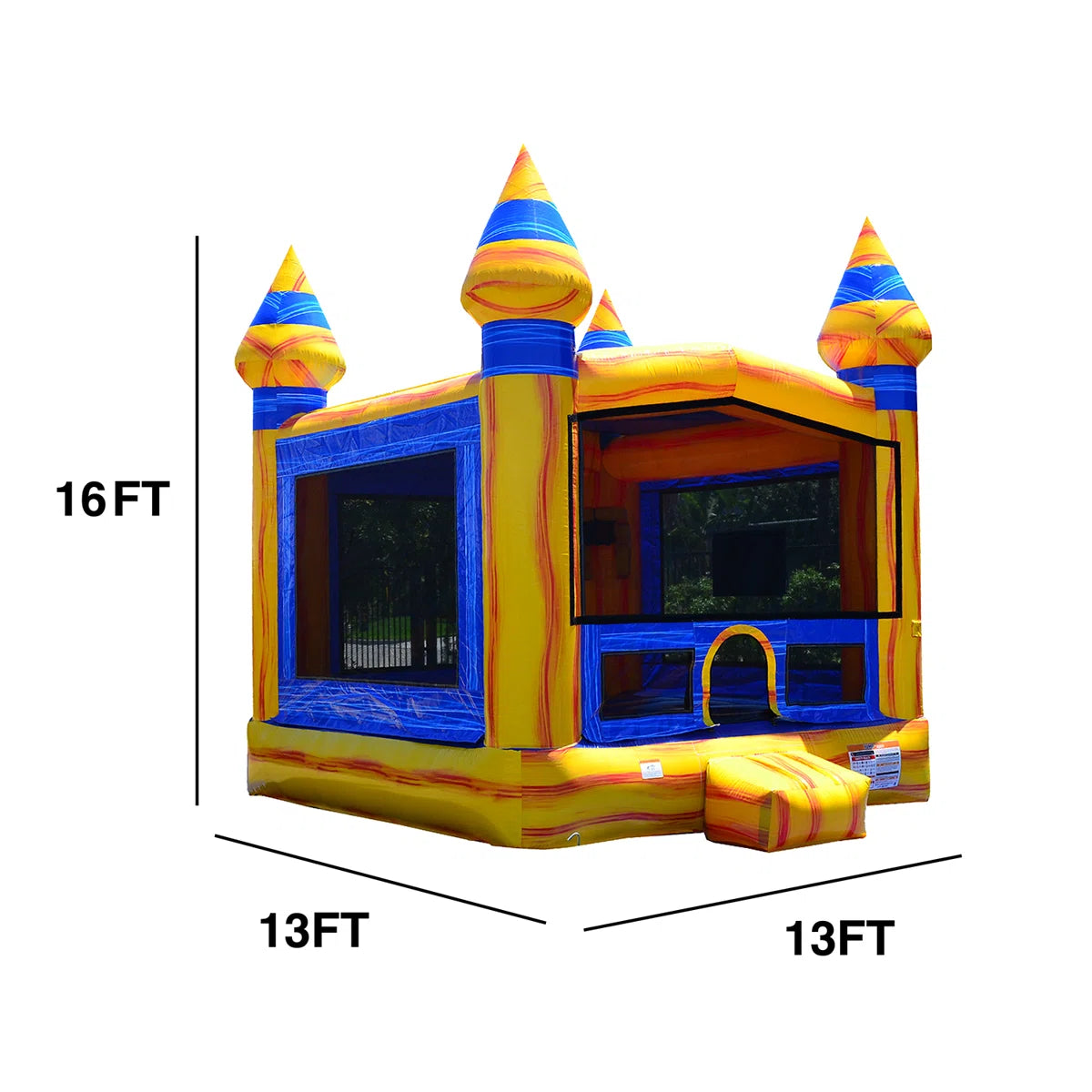 JumpOrange Titanium Commercial Grade Inflatable Bounce House for Kids and Adults (with Blower) JPOG1156