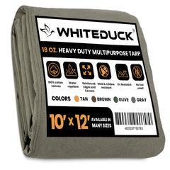 White Duck Outdoors  18 oz. 100% Cotton Canvas Tarp