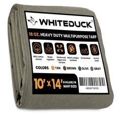 White Duck Outdoors  18 oz. 100% Cotton Canvas Tarp