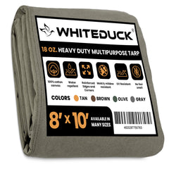 White Duck Outdoors  18 oz. 100% Cotton Canvas Tarp