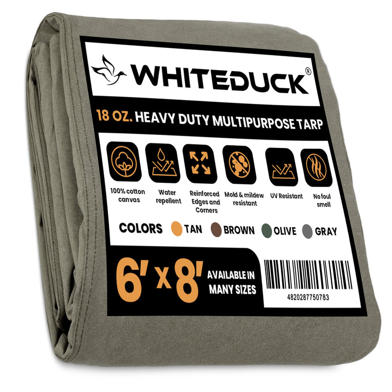 White Duck Outdoors  18 oz. 100% Cotton Canvas Tarp