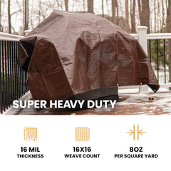 White Duck Outdoors 10’ x 12’ Super Heavy Duty Poly Tarp