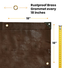 White Duck Outdoors 10’ x 10’ Super Heavy Duty Poly Tarp
