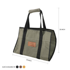 White Duck Outdoors Rectangle Canvas Firewood Log Carriers