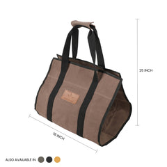 White Duck Outdoors Rectangle Canvas Firewood Log Carriers