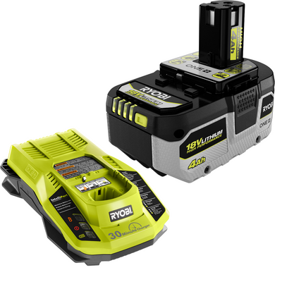 4AH Ryobi Lithium Battery and Charger (US shipping from Home Depot Directly)
