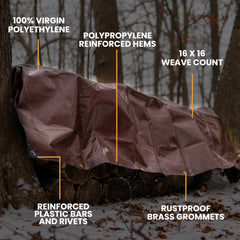 White Duck Outdoors 10’ x 12’ Super Heavy Duty Poly Tarp