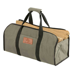 White Duck Outdoors Tote Shape Canvas Firewood Log Carriers