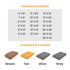 White Duck Outdoors  18 oz. 100% Cotton Canvas Tarp
